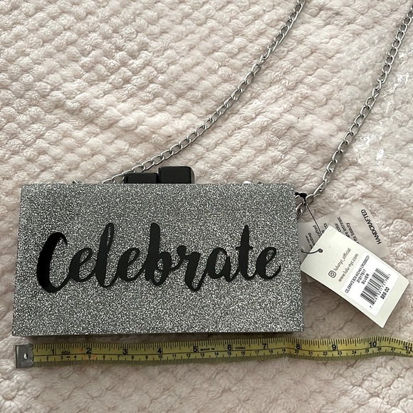 Silver Clutch Purse LULU celebrate clutch - Picture 5 of 6